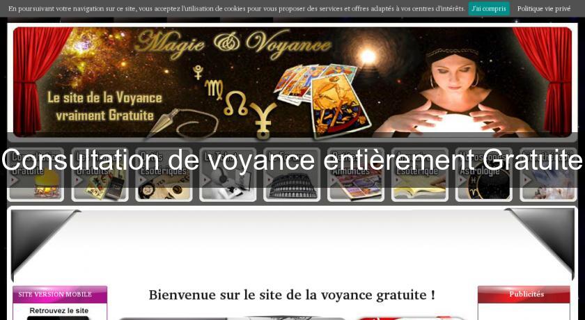 Consultation de voyance entièrement Gratuite Consultation de voyance entièrement Gratuite