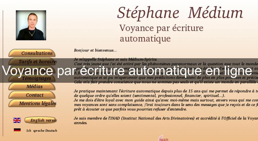 Voyance par écriture automatique en ligne Voyance par écriture automatique en ligne