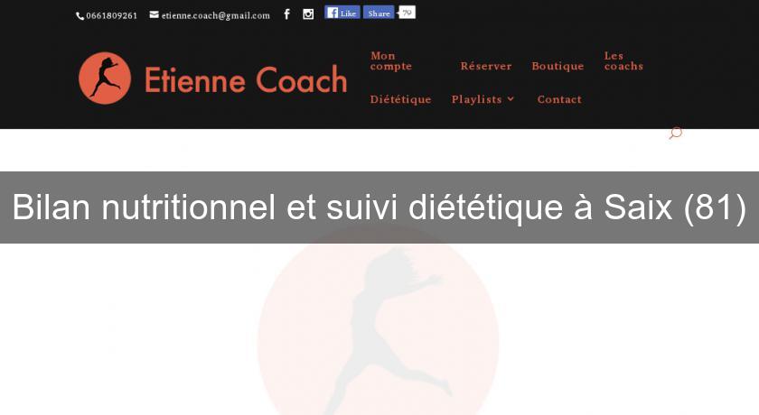 Bilan nutritionnel et suivi diététique à Saix (81) Bilan nutritionnel et suivi diététique à Saix (81)