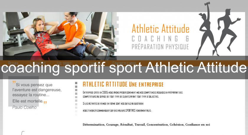coaching sportif sport Athletic Attitude coaching sportif sport Athletic Attitude