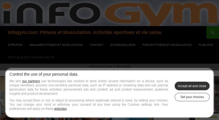 Infogym: Conseils nutritionnels et de remise en forme gratuits Infogym: Conseils nutritionnels et de remise en forme gratuits