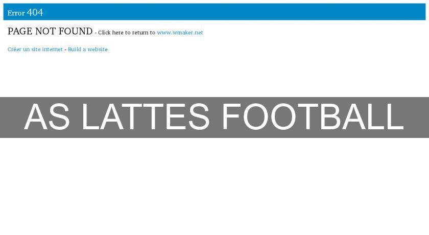 AS LATTES FOOTBALL AS LATTES FOOTBALL