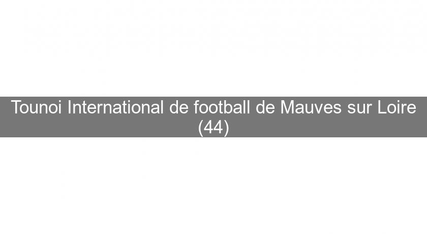 Tounoi International de football de Mauves sur Loire (44) Tounoi International de football de Mauves sur Loire (44)