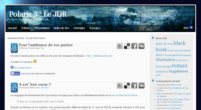 Actualité et conseil pour le jeu de Rôle Polaris Actualité et conseil pour le jeu de Rôle Polaris