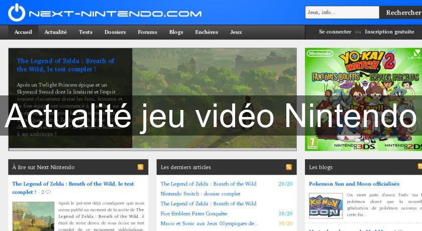 Actualité jeu vidéo Nintendo Actualité jeu vidéo Nintendo