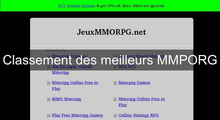 Classement des meilleurs MMPORG Classement des meilleurs MMPORG