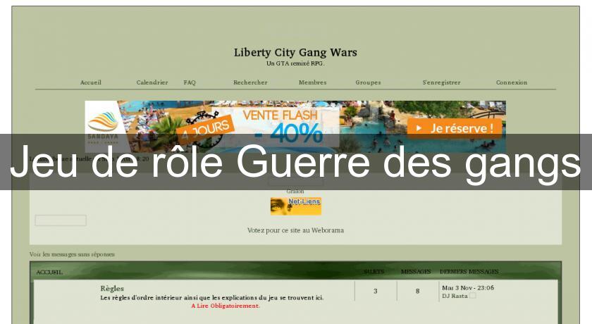 Jeu de rôle Guerre des gangs Jeu de rôle Guerre des gangs