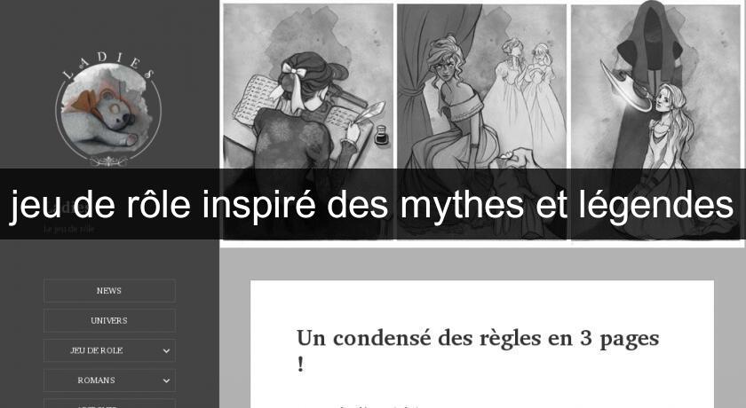 jeu de rôle inspiré des mythes et légendes jeu de rôle inspiré des mythes et légendes