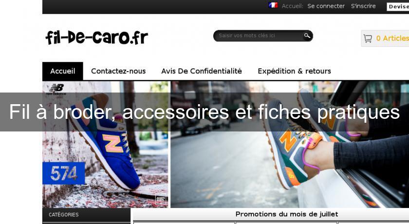 Fil à broder, accessoires et fiches pratiques Fil à broder, accessoires et fiches pratiques