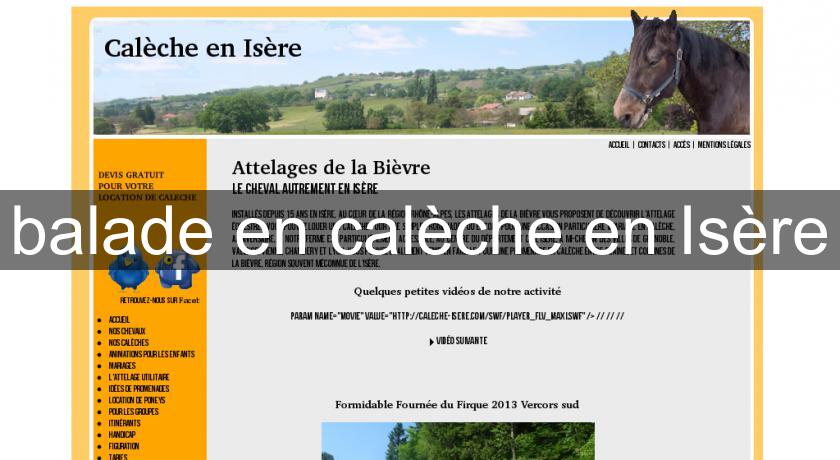 balade en calèche en Isère balade en calèche en Isère