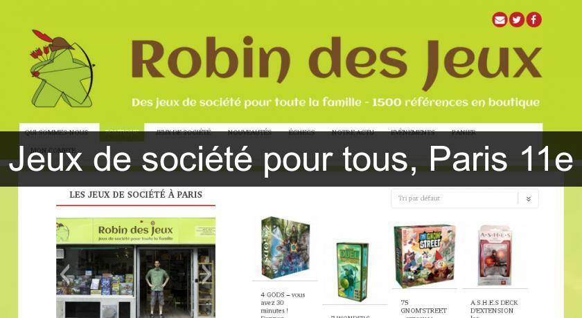 Jeux de société pour tous, Paris 11e Jeux de société pour tous, Paris 11e