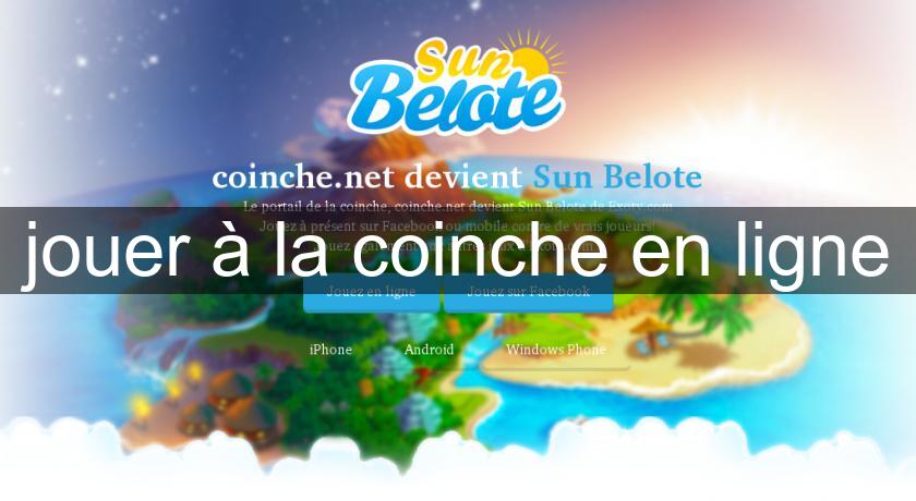jouer à la coinche en ligne jouer à la coinche en ligne