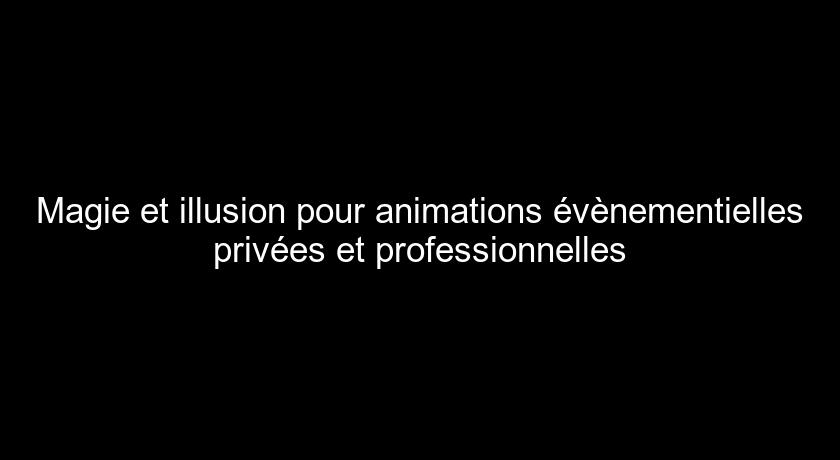 Magie et illusion pour animations évènementielles privées et professionnelles Magie et illusion pour animations évènementielles privées et professionnelles
