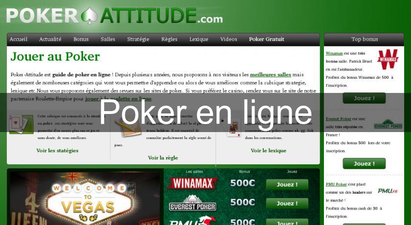 Poker en ligne Poker en ligne