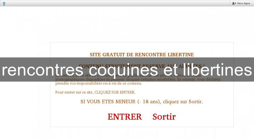 rencontres coquines et libertines rencontres coquines et libertines