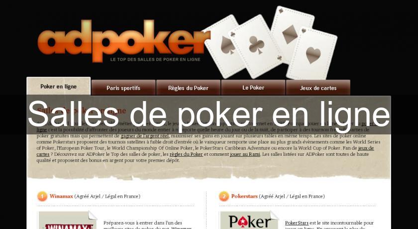 Salles de poker en ligne Salles de poker en ligne