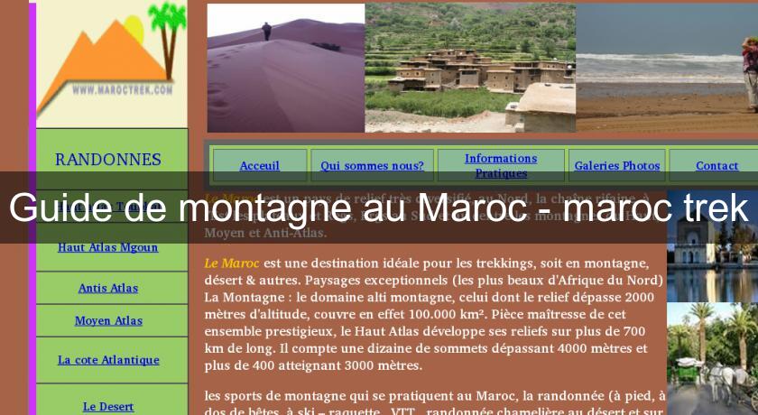Guide de montagne au Maroc - maroc trek Guide de montagne au Maroc - maroc trek