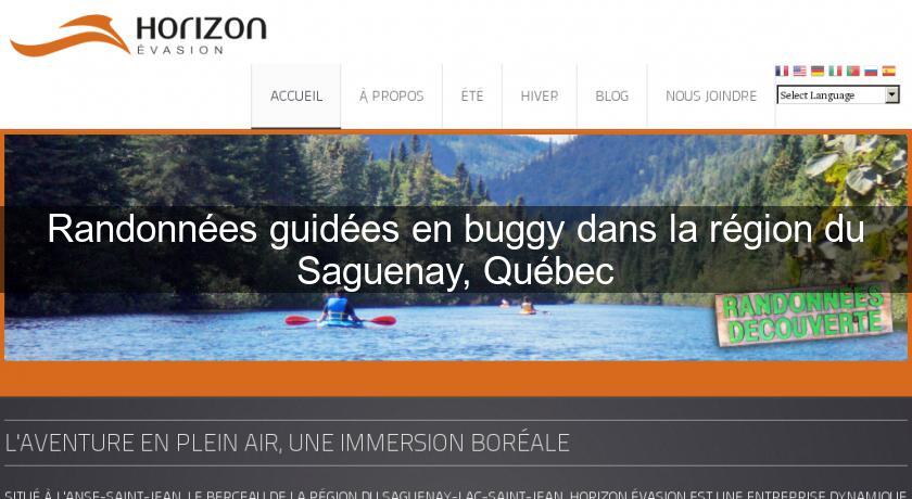 Randonnées guidées en buggy dans la région du Saguenay, Québec Randonnées guidées en buggy dans la région du Saguenay, Québec