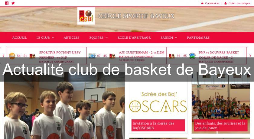 Actualité club de basket de Bayeux Actualité club de basket de Bayeux