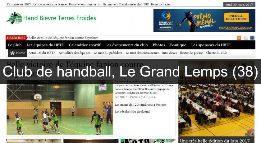 Club de handball, Le Grand Lemps (38) Club de handball, Le Grand Lemps (38)