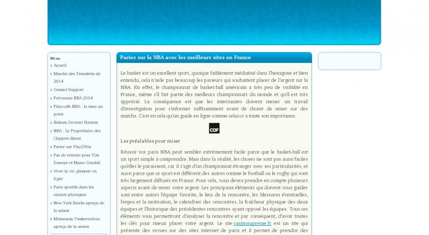 parier sur les matchs de la NBA parier sur les matchs de la NBA