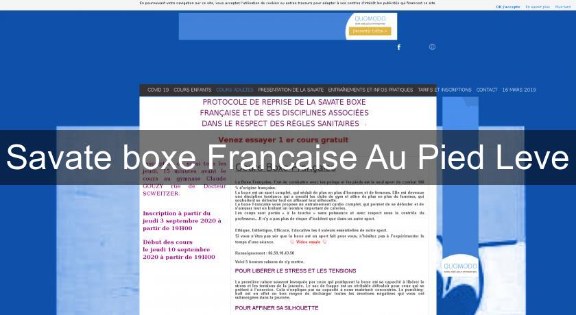 Savate boxe Francaise Au Pied Leve Savate boxe Francaise Au Pied Leve