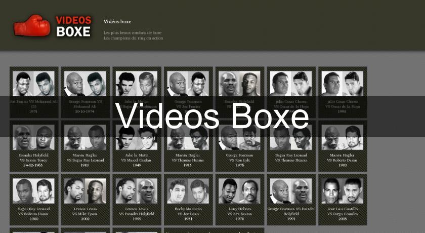 Videos Boxe Videos Boxe