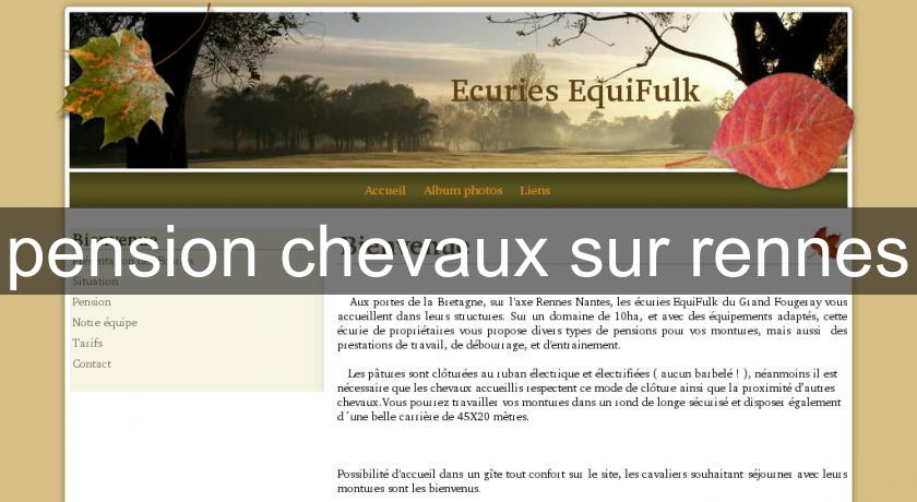 pension chevaux sur rennes pension chevaux sur rennes