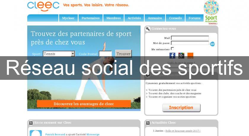 Réseau social des sportifs Réseau social des sportifs