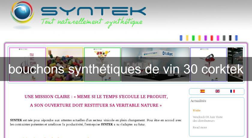 bouchons synthétiques de vin 30 corktek bouchons synthétiques de vin 30 corktek