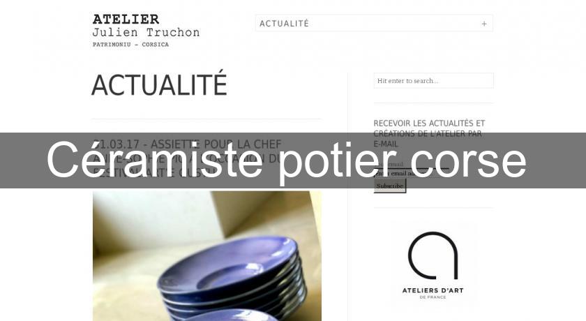 Céramiste potier corse Céramiste potier corse