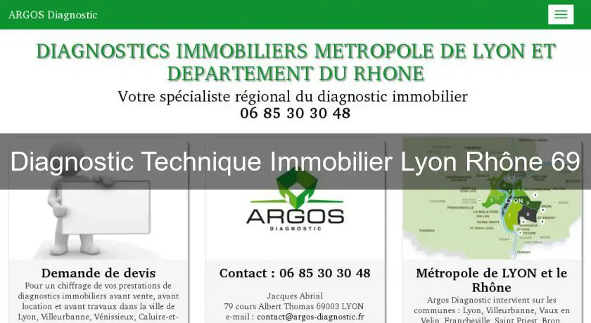 Diagnostic Technique Immobilier Lyon Rhône 69