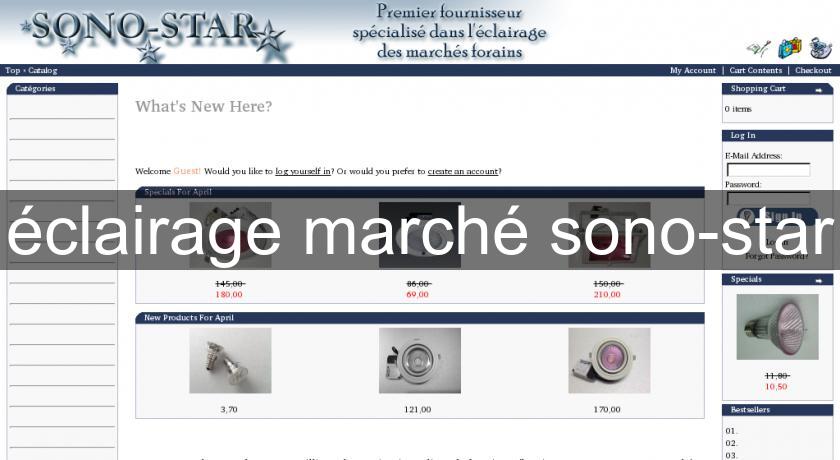 éclairage marché sono-star éclairage marché sono-star