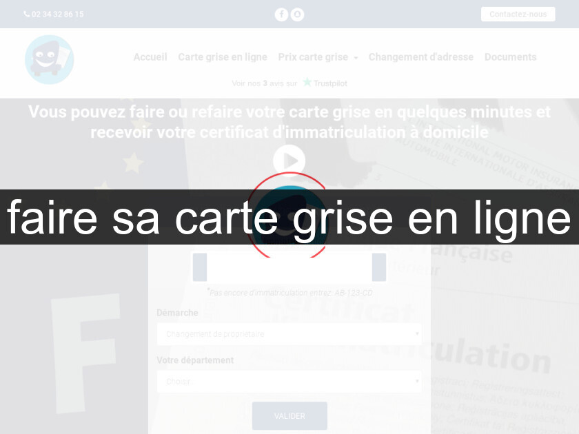 faire sa carte grise en ligne faire sa carte grise en ligne