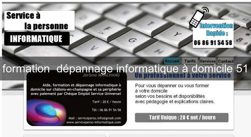  formation  dépannage informatique à domicile 51