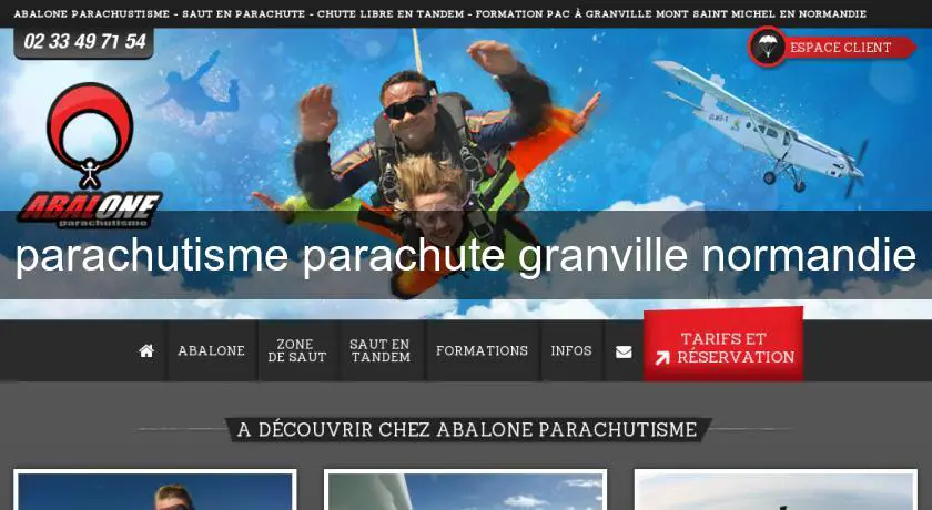  parachutisme parachute granville normandie
