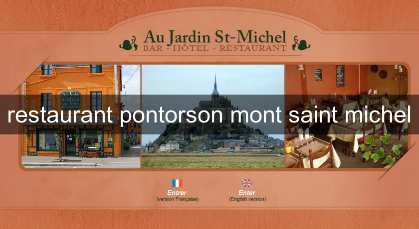  restaurant pontorson mont saint michel