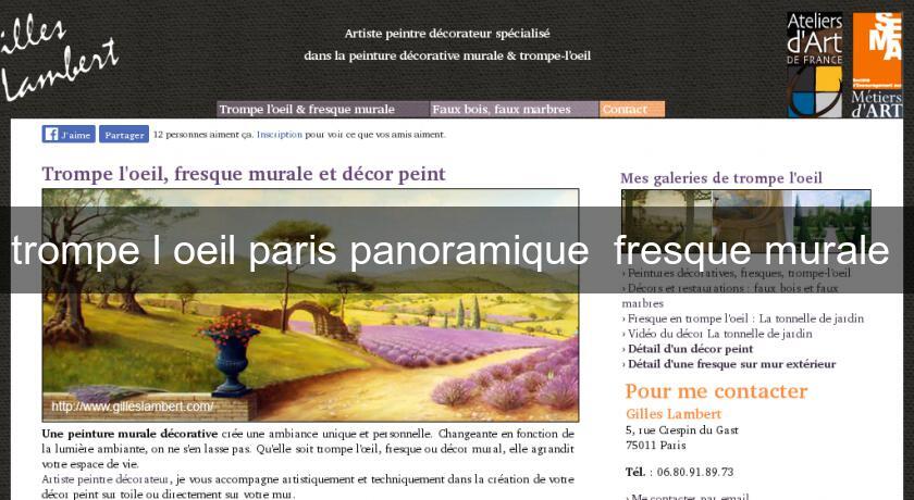 trompe l'oeil paris panoramique fresque murale trompe l'oeil paris panoramique fresque murale