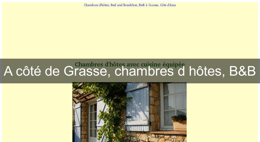 A côté de Grasse, chambres d'hôtes, B&B