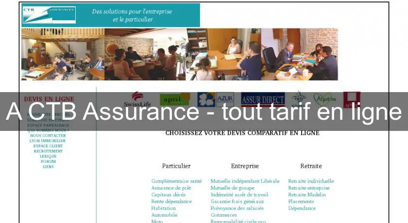 A CTB Assurance - tout tarif en ligne