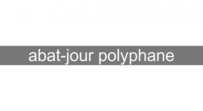 abat-jour polyphane