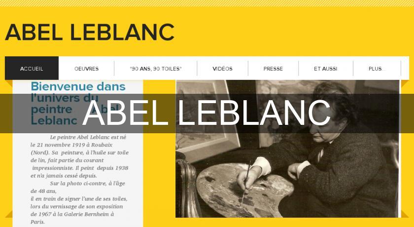 ABEL LEBLANC ABEL LEBLANC