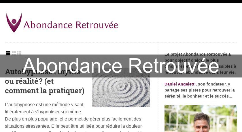 Abondance Retrouvée Abondance Retrouvée