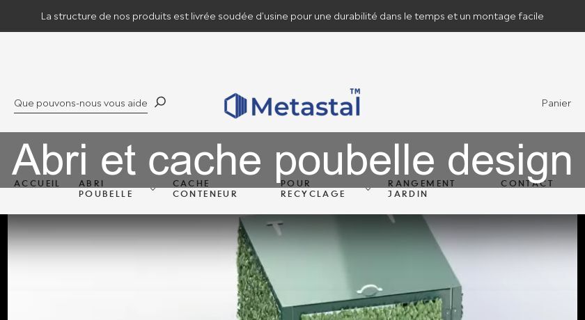 Abri et cache poubelle design Abri et cache poubelle design