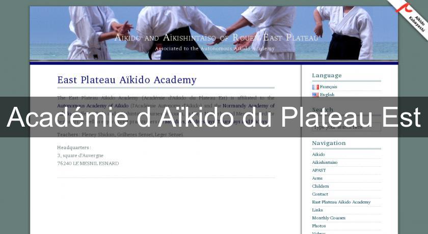 Académie d'Aïkido du Plateau Est Académie d'Aïkido du Plateau Est