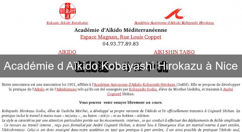 Académie d'Aïkido Kobayashi Hirokazu à Nice Académie d'Aïkido Kobayashi Hirokazu à Nice