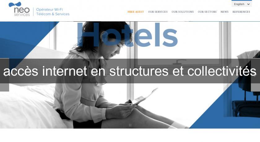 accès internet en structures et collectivités