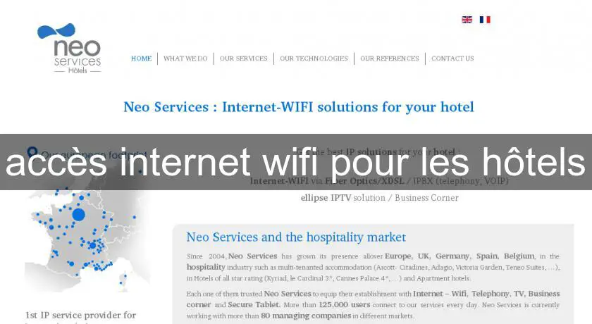 accès internet wifi pour les hôtels