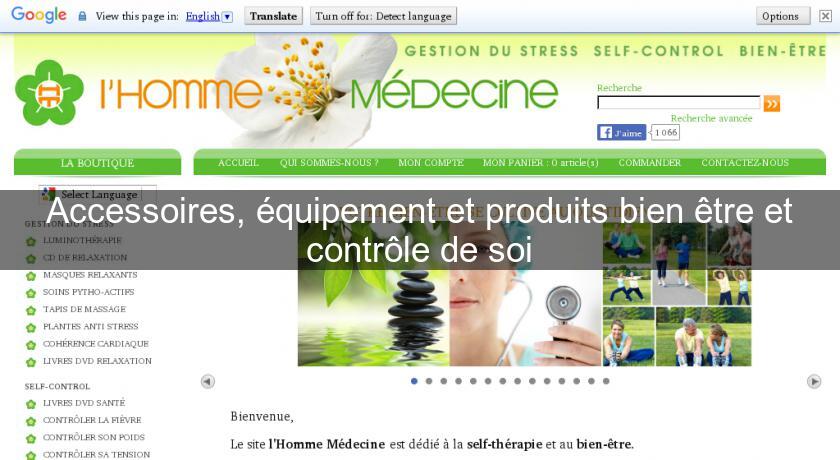 Accessoires, équipement et produits bien être et contrôle de soi Accessoires, équipement et produits bien être et contrôle de soi