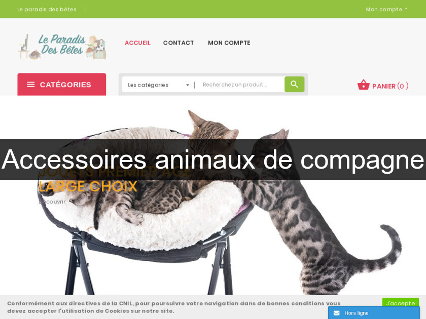 Accessoires animaux de compagne